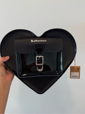 Doc Martens Authentic Black Heart Leather Purse Backpack